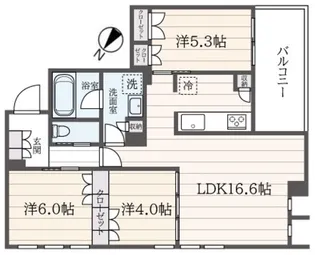 CREST HILLS【1階】の間取り