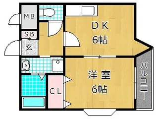 ピコットI【4階】の間取り