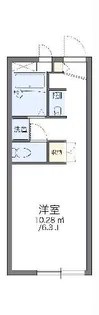 レオパレスサンウェスト【2階】の間取り