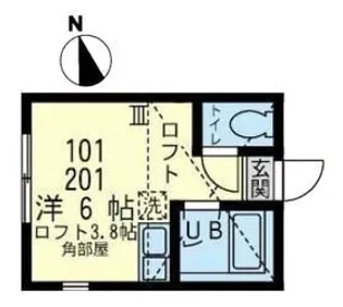 ユナイト小田ジェイマック【1階】の間取り