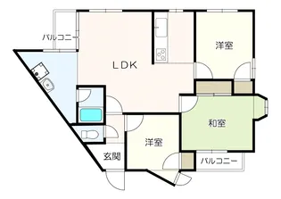 ファミーユ呉羽【1階】の間取り