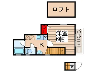 ミニフラット17【2階】の間取り