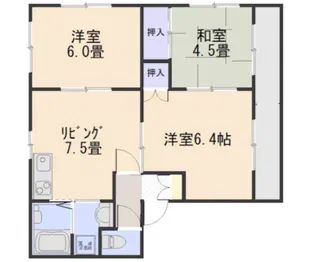 カーサ・デ・アキ【1階】の間取り
