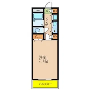 サンモール【7階】の間取り