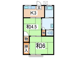 斉市荘【1階】の間取り