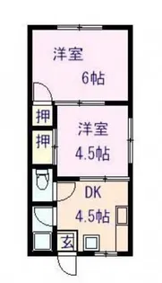 グリーンコーポ【1階】の間取り