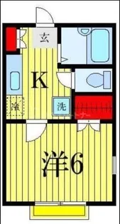 ラフィネ橘【1階】の間取り