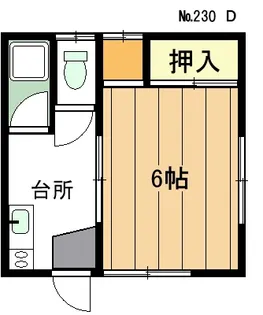 上浜ハイツ【1階】の間取り