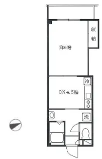 フィオーレ東大井【2階】の間取り