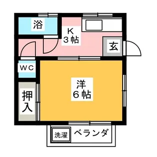 サンハイツ【3階】の間取り