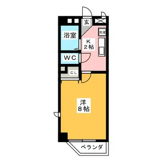 ウエスト ヴィレッジ【1階】の間取り