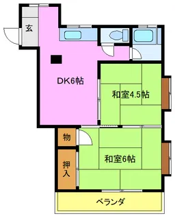 東京都墨田区東向島6【マンション】の間取り