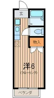 兵庫県西宮市与古道町【アパート】の間取り