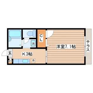 サン・メイプル【1階】の間取り