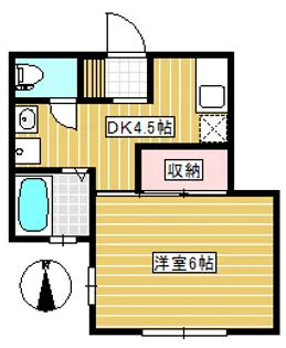 ニューサンフジ【2階】の間取り