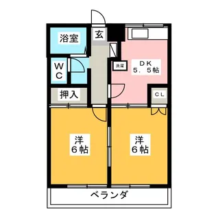 コーポチェリー【2階】の間取り