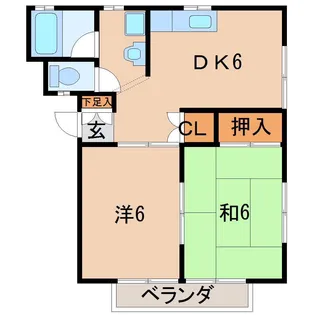 さくらハイム【1階】の間取り