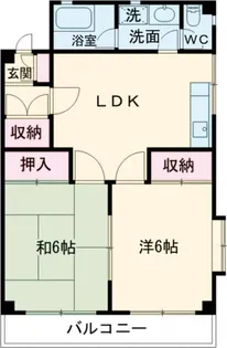 茨城県水戸市見川2【アパート】の間取り