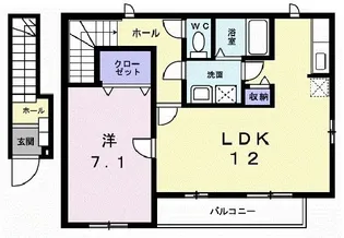 グレイス横黒【2階】の間取り