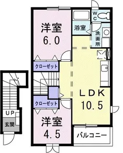 イストワールI【2階】の間取り