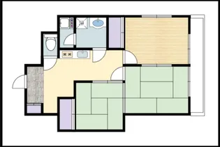 シティーコーポ東古松【5階】の間取り