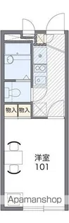 レオパレス森田【2階】の間取り
