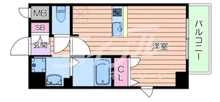 プレサンスOSAKA江坂【5階】の間取り