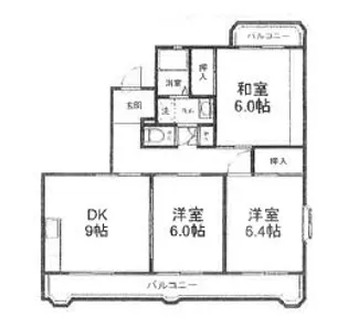 セードル安東【1階】の間取り