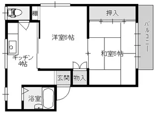 ホワイトバードA【2階】の間取り