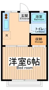 東京都立川市高松町1【アパート】の間取り