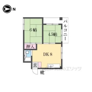 シティハイム上村【2階】の間取り