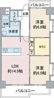 Hill Palace IKAI【6階】の間取り