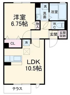 第3コスモスヴィラ【1階】の間取り