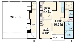 LaLa Charme Aの間取り
