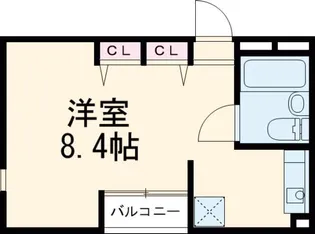ジュネス洗足【4階】の間取り