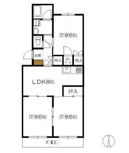 成宮ビル【1階】の間取り