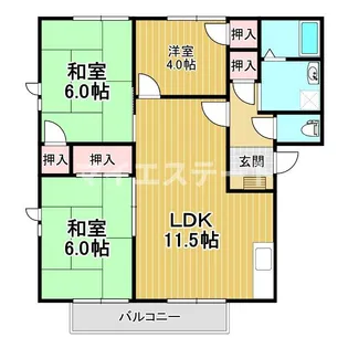 クレステージ・セピアIII【2階】の間取り