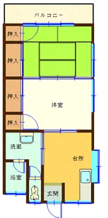 長崎県長崎市虹が丘町【アパート】の間取り