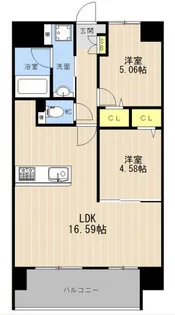 LIBTH菊陽II【13階】の間取り