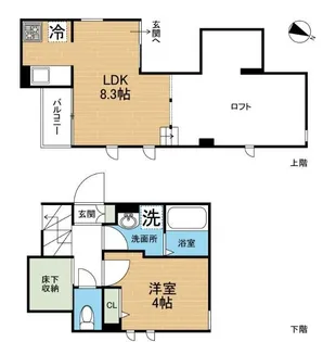 CB弥生ヴィレッタ【1階】の間取り