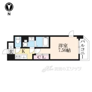 THEGARNETSUITERESIDE【4階】の間取り