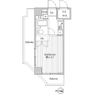 スペーシア池上【3階】の間取り
