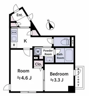 ラヴィエール上中里【1階】の間取り