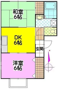 エステートけやき台【1階】の間取り
