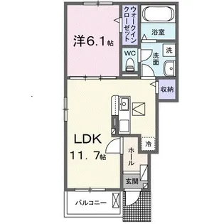 埼玉県深谷市普済寺【アパート】の間取り