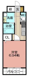 SOLUNA南小倉駅前I【7階】の間取り