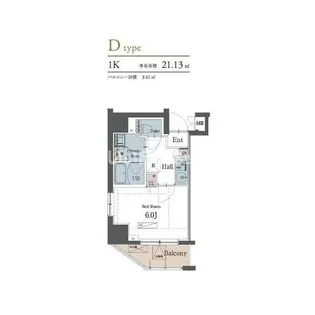 ラグゼナ横浜鶴見【4階】の間取り