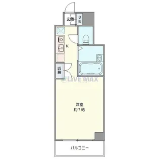 B-WALL神保町【5階】の間取り