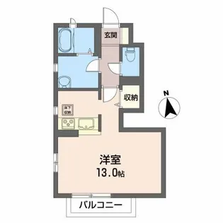 光ハイツ【1階】の間取り