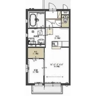 サン プラウド【1階】の間取り